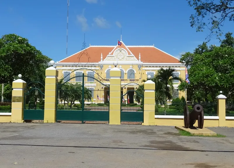 Battambang town hall, a French colonial-era administrative building