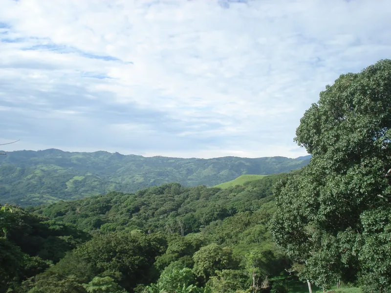 Hills near Guácimo in Santa Eulalia district, Atenas canton