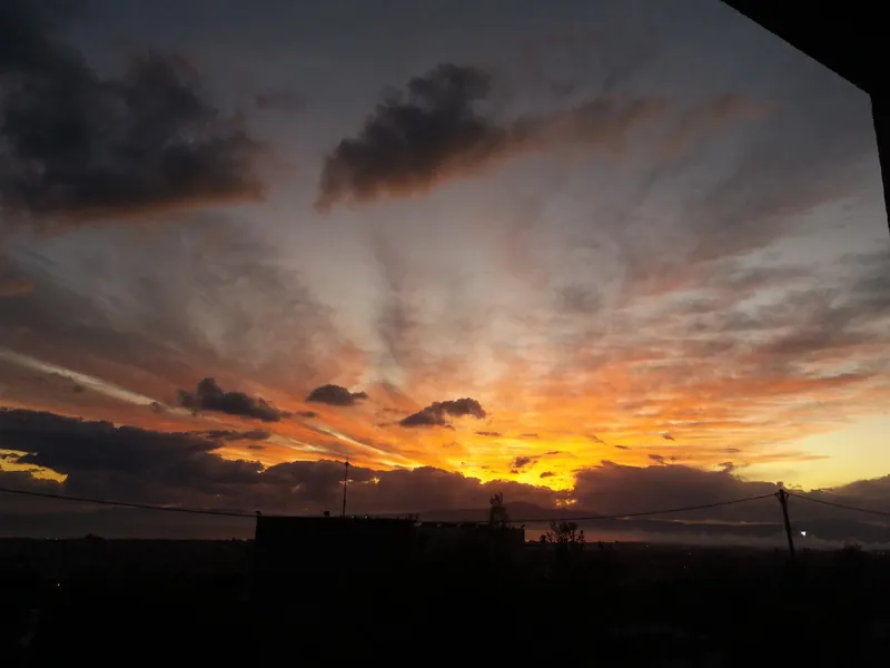 Sunset over the Messinian Gulf near Kalamata