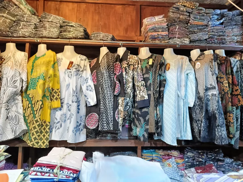 Batik stall in Pasar Beringharjo, Yogyakarta