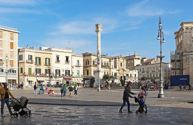 Piazza Sant'Oronzo, the main square of Lecce
