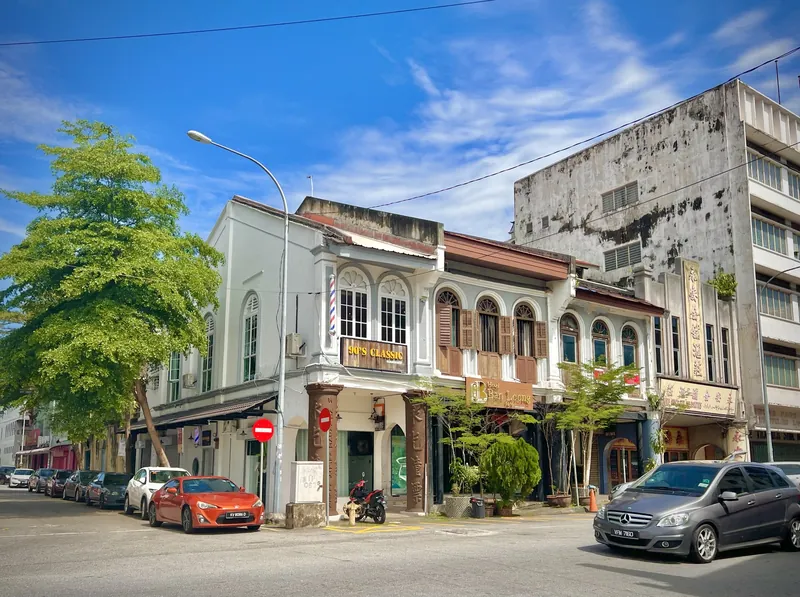 Restored shophouses in Ipoh Old Town