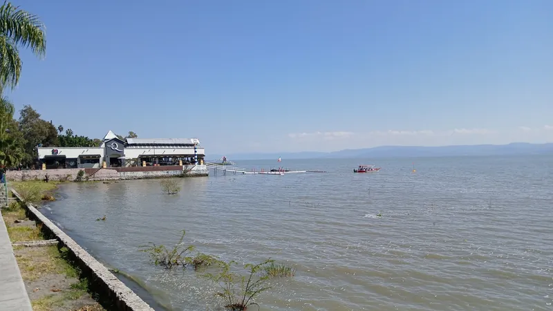 Malecón waterfront promenade in Ajijic on Lake Chapala