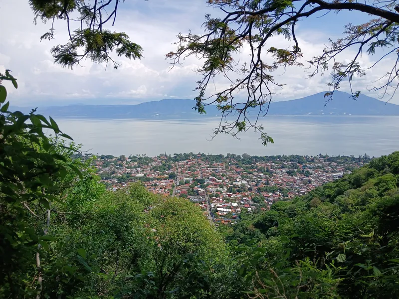 View from the Sierra de San Juan Cosalá over Ajijic and Lake Chapala