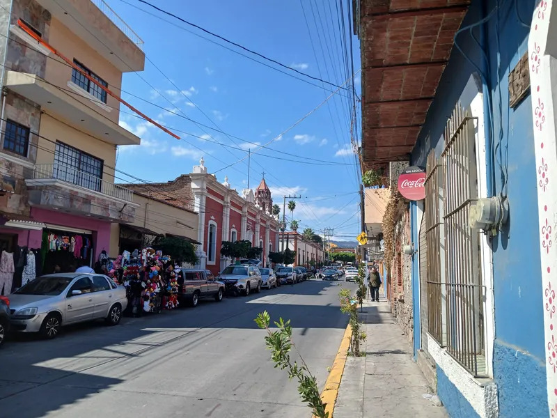 Calle Miguel Arana, a shopping street in central Jocotepec on the west shore of Lake Chapala