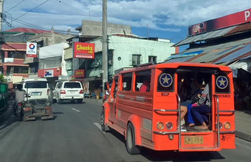 Jeepney on Quezon Boulevard, Davao City