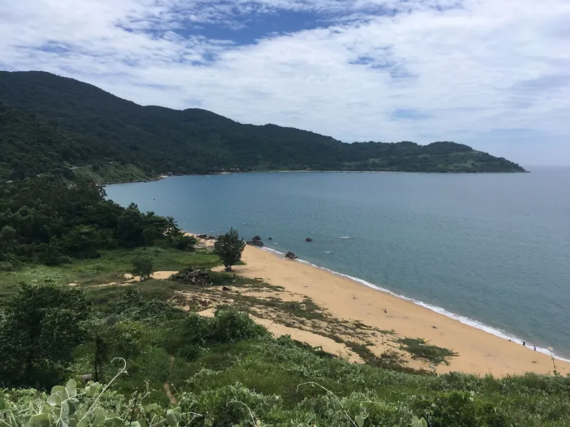 Bewaldete Küste der Halbinsel Son Tra im Stadtgebiet von Da Nang